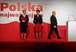 Zawieszona w partii Elżbieta Jakubiak (z lewej) spotkała się wczoraj z prezesem PiS Jarosławem Kaczyńskim. W jej obronie stanęła Joanna Kluzik-Rostkowska. Na zdjęciu politycy podczas kampanii wyborczej
