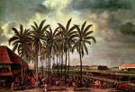 Batawia, holenderskie miasto na wyspie Jawa, mal. Andries Beeckman, XVII w.