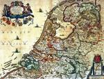 Mapa Zjednoczonych Prowincji Niderlandów, ryt. Joannes Janssonius, 1658 r. 