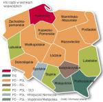 W wyborach samorządowych 12 listopada 2006 r. w sejmikach wojewódzkich do obsadzenia było 561 mandatów. Zwyciężyła  Platforma Obywatelska, która w skali kraju uzyskała ok. 29 proc. głosów, co w sejmikach dało jej 186 radnych.