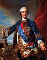 Król Francji Ludwik XV, kopia portretu Jeana-Michela van Loo  