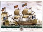 Angielski okręt liniowy „Royal George” zwodowany w 1756 r.