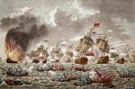 Bitwa morska Anglików z Francuzami pod Saintes w 1782 r.