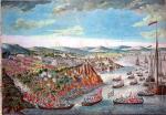 Brytyjczycy szturmują Quebec 13 września 1759 r., rycina z epoki 