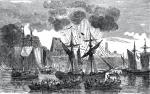Brytyjczycy atakują Fort Fontenac nad jeziorem Ontario w 1758 r. 