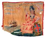Brytyjska flaga, która zawisła nad zdobytym Louisbourgiem w 1745 r. 