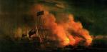 Francuskie brandery atakują brytyjską flotę pod Quebekiem w 1759 r., mal. Samuel Scott, 1767 r. 