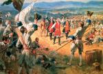 Brytyjczycy świętują zwycięstwo pod Carillon w 1758 r., mal. Henry Alexander Ogden, XX w. 