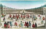 Heroldowie obwieszczają paryżanom zawarcie pokoju kończącego wojnę siedmioletnią w 1763 r.  