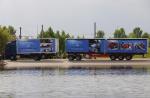Modularne ciężarówki mają 26 m długości i dwa takie zestawy zastępują trzy tiry / fot: iru