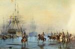 Francuska jazda zdobywa okręty holenderskie na zamarzniętym Zuiderzee, 25 stycznia 1795 r.  