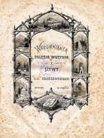 Strona tytułowa „Wspomnień Polesia, Wołynia i Litwy” Kraszewskiego z 1863 r.