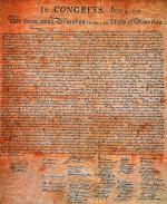 Deklaracja niepodległości z podpisami 56 członków Kongresu  