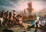 Lord Howe ewakuuje wojska brytyjskie z Bostonu, marzec 1776 r.