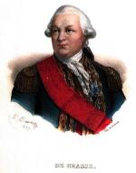  Admirał Franc, ois Joseph Paul de Grasse, dowódca floty francuskiej wspierającej Amerykanów w 1781 r. 