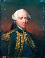 Admirał Charles Henri hr. d'Estaing, dowódca francuskich sił morskich w Azji i Ameryce Północnej  