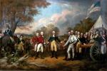 Kapitulacja brytyjskiego gen. Burgoyne'a pod Saratogą, mal John Trumbull 