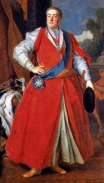  Sarmacki strój Augusta III pozwalał szlachcie zapomnieć o carskich wojskach przewalających się przez Polskę