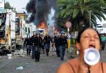 Mieszkańcy Terzigno pod Neapolem wspierani przez anarchistów stawiają policji coraz skuteczniejszy opór  