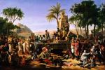 Oddziały francuskie nad brzegiem Nilu, mal. Jean-Charles Tardieu, 1812 r.