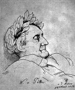Goethe na rysunku Friedricha Prellera