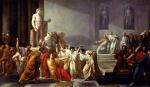 Śmierć Juliusza Cezara – obraz pędzla Vincenza Camucciniego, 1793 rok (reprodukcja: Galleria d’Arte Moderna Rome/Alfredo Dagli Orti)