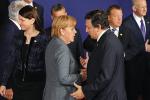 Angela Merkel, kanclerz Niemiec,  i Jose Barroso, szef Komisji Europejskiej, główni rozgrywający szczytu UE