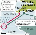 Żaglowiec wypłynął z portu Plymouth. Sztorm złapał go  ok. 160 km na południowy zachód od wysp Scilly. Został odholowany do brytyjskiego portu.
