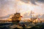 Okręty Royal Navy na redzie Spithead, mal. Thomas Luny, XIX w.  