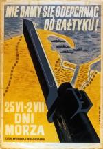 Polski plakat wydany z okazji Dni Morza w 1939 r.   