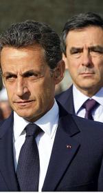 Nicolas Sarkozy i jego premier Francois Fillon