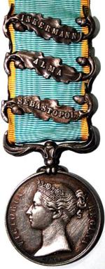 Brytyjski medal za wojnę krymską (awers)