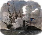 „Virginia” taranuje korwetę USS „Cumberland”  