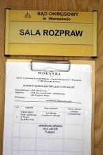 Większość sądów publikuje spis rozpatrywanych w danym dniu spraw w tradycyjnej formie