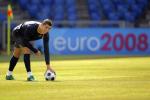 Cristiano Ronaldo na ostatnim treningu ćwiczył stałe fragmenty gry