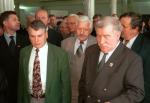 Lech Wałęsa i Bogdan Borusewicz w Sejmie, 2000 rok