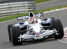 Robert Kubica w czasie wyścigu o GP Belgii.Bigger