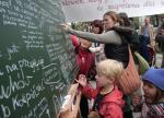 Protest pod ministerstwem edukacji