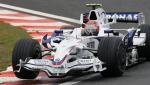 Robert Kubica na torze Interlagos podczas ostatnie treningu w sezonie 2008 r.