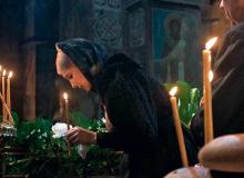 Premier Ukrainy Julia Tymoszenko wzięła udział  w mszy  w intencji ofiar wielkiego głodu Bigger