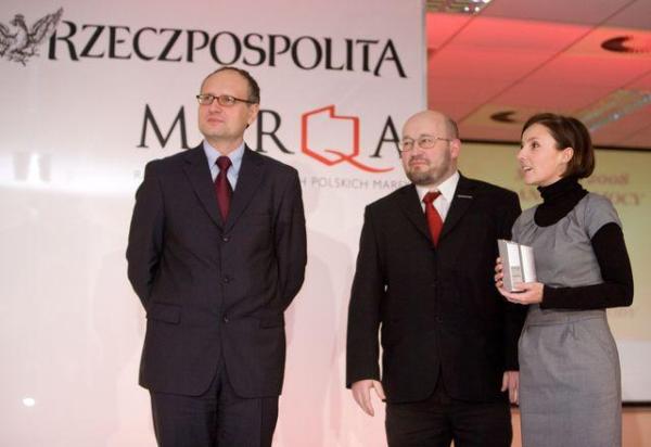 Gala Rankingu Najcenniejszych Polskich Marek MARQA 2008. Na zdjęciu redaktor naczelny 