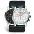 Zegarek Montblanc Timewalker Chronograph Automatic ma stalową kopertę z matową, srebrną tarczą. Wskazówki i wskazania godziny zostały pokryte czerwonym złotem. Automatyczny mechanizm z funkcją chronografu wskazuje daty. Czarny pasek zrobiono ze skóry aligatora. Cena: 11 260 zł.
