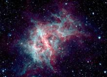 Zdjęcie kosmosu zrobione przez NASA przy użyciu kosmicznego teleskopu SpitzerBigger