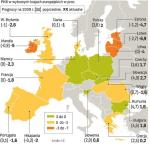 Wystarczył miesiąc, aby analitycy Komisji Europejskiej radykalnie ścięli swoje poprzednie szacunki PKB. Korekta wzrostu poszczególnych gospodarek europejskich sięgnęła nawet ponad 4 pkt proc.