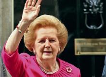 Margaret Thatcher, legendarna przywódczyni partii konserwatywnej, była premierem Wielkiej Brytanii w latach 1979 – 1990. Na zdjęciu po spotkaniu z obecnym premierem Gordonem Brownem  we wrześniu 2007 roku  (fot: Sang Tan)Bigger