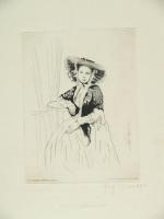 Maria Piłsudska – matka Józefa. Akwaforta 