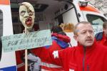 Protest wielkopolskich ratowników.