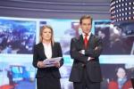 Dziennikarze TVP Małgorzata Wyszyńska i Piotr Kraśko