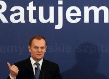 Ja osobiście i moi partnerzy w polityce wspieramy  Lecha Wałęsę wtedy, kiedy jest dotkliwie, w sposób  bardzo  niesprawiedliwy oskarżany  – ogłosił wczoraj premier Donald Tusk na konferencji w Olecku poświęconej reformie służby zdrowia  (fot: Artur Reszko)Bigger