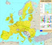 Mapa Unii Europejskiej w 2008 roku (kraje członkowskie - kolor żółty)
